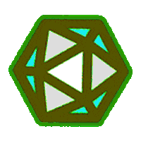 lizathy twitch dnd d20 icosahedron Sticker