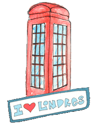 London Telephone Sticker