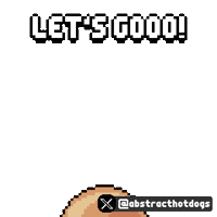 Lets Go Sticker by HotDogs