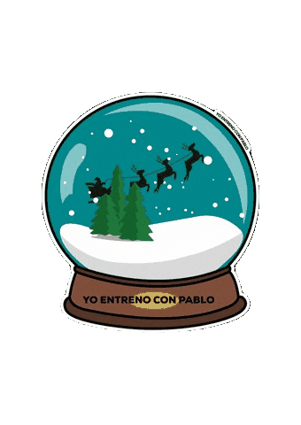Christmas Snow Sticker by Yo entreno con Pablo