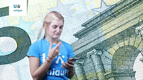 UniqueNederland giphyupload euro geld euros GIF