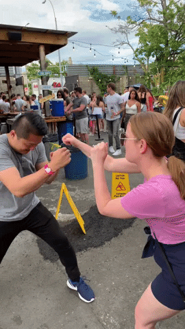 bad girl boxing couple GIF by Brian Benns