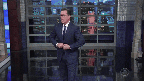 giphygifmaker clapping applause crowd stephen colbert GIF