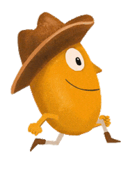 Happy Run Sticker by Bob Popcorn