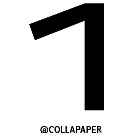 Number Uno Sticker by COLLA PAPER