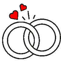 Wedding Rings Sticker by STRND BREDA