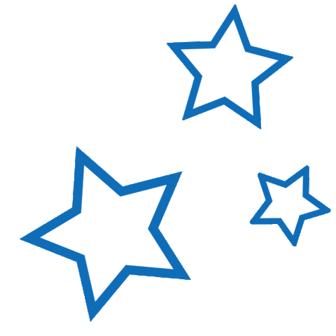 Blue Stars Sticker by Create Cultivate