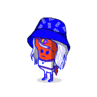 Trisha1998 art fashion rainbow style Sticker