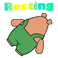 Tired Break Time Sticker