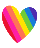 manime_co heart rainbow pride lgbtq Sticker