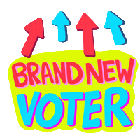 Register To Vote Election 2020 Sticker by INTO ACTION