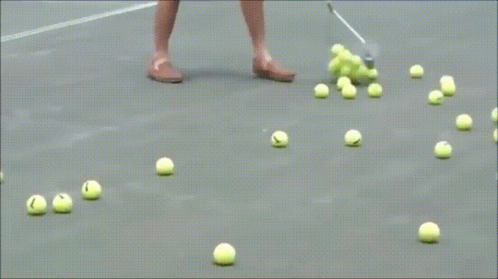 tennis satisfying GIF