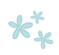 heyitsbao love blue flower orange GIF