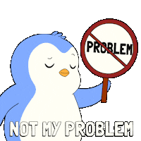 No Problem Penguin Sticker by Pudgy Penguins