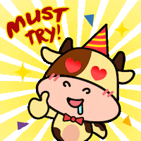 Happy Fun Sticker by NMooMoo