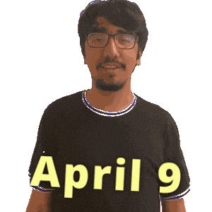 April 9 Sticker