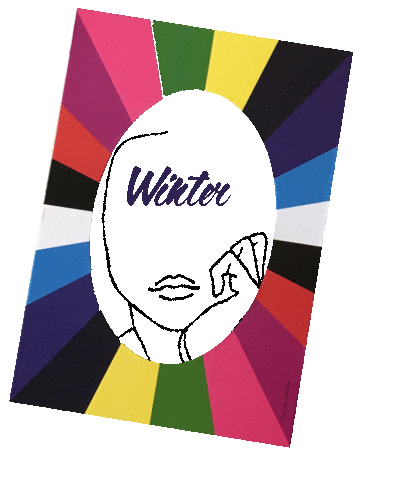 Winter Color Sticker by mfm_mariafrancescamilani