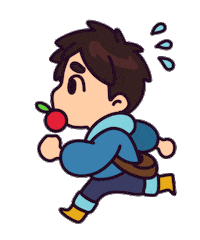 Animation Eating Sticker