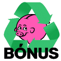 Pig Recycle Sticker by Bónus Iceland