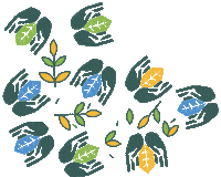 Flower Hands Sticker by United World Project