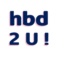 hbdcool party birthday happy birthday bday Sticker