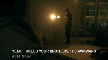 awkward christopher meloni GIF by SYFY