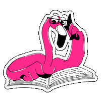 flashapp nerd flash flamingo livro Sticker