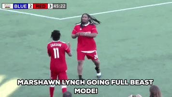 Marshawn Lynch Joins Soccer Game