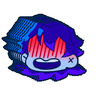 Chibi Indigo Sticker by Polygonal Mind