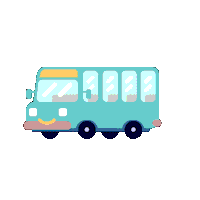 Bus Sticker by Passionationco