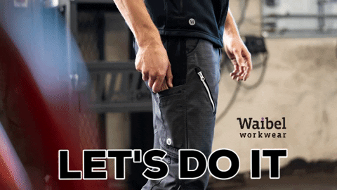 Menswear Lets Do It GIF by Waibel workwear