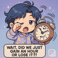 Yawning Time Change GIF by Persona