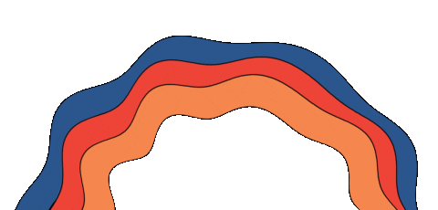 Rainbow Wave Sticker by Woodka