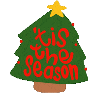 Happy Christmas Tree Sticker by Demic