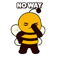 No Way Ugh Sticker by Plan Bee Studios