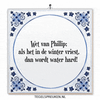 Water Winter GIF by Tegelspreuken.nl
