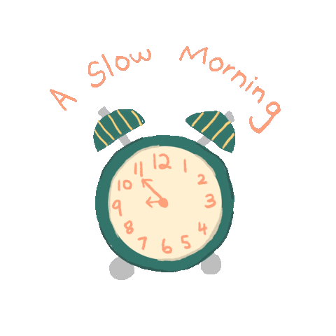 Time Morning Sticker by weekendsundries