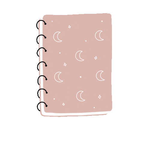 Moon Book Sticker