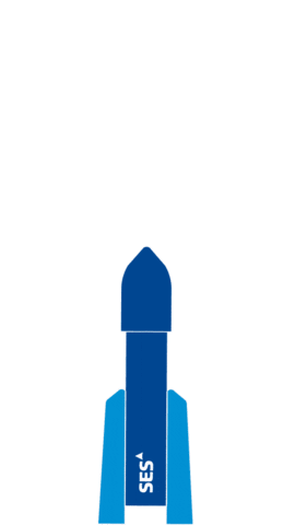 SESSatellites rocket satellite ses antenna Sticker