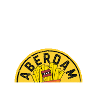 aberdam aberdam dutch fries aberdam dutch fries backyard beach collective Sticker