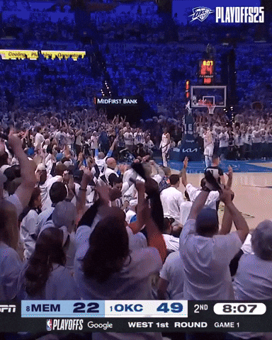 Celebrate Oklahoma City GIF by OKC Thunder
