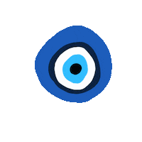 Lotash blue vibes greek evil eye Sticker