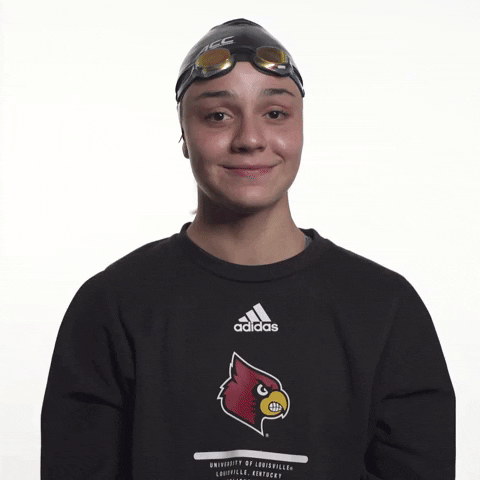 University Of Louisville Swimming GIF by Louisville Cardinals