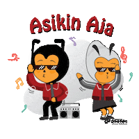 Dance Mascot Sticker by UNIVERSITAS DINAMIKA