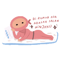 Ninja Santai Sticker