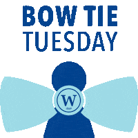 Bow Tie Tuesday Sticker by Wilson College