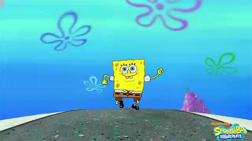 happy spongebob squarepants GIF by Nickelodeon