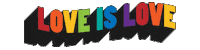 rainbow love Sticker by All Boats Rise