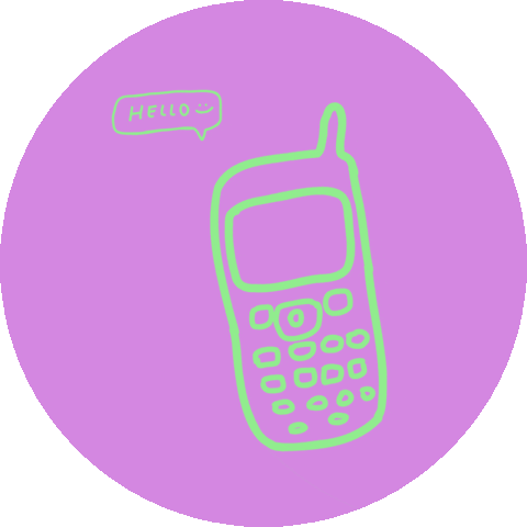 Phone Hello Sticker