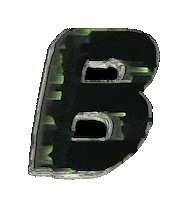 Glitch Alphabet Sticker by #BASILIO